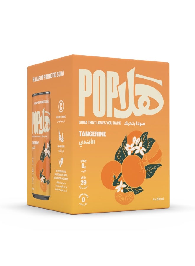 Prebiotic Soda - 4 pack - Tangerine